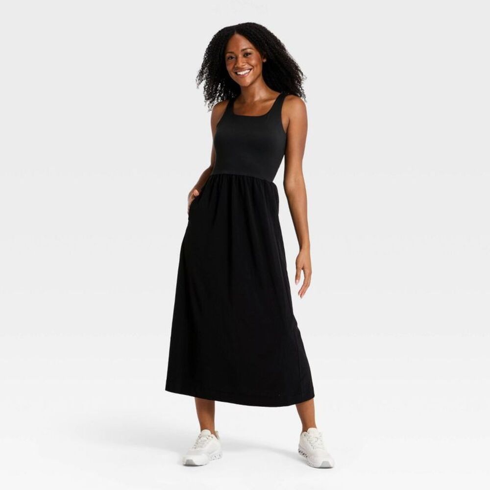 All In Motion - Women's Woven Travel Dress - All In Motion Black L Black